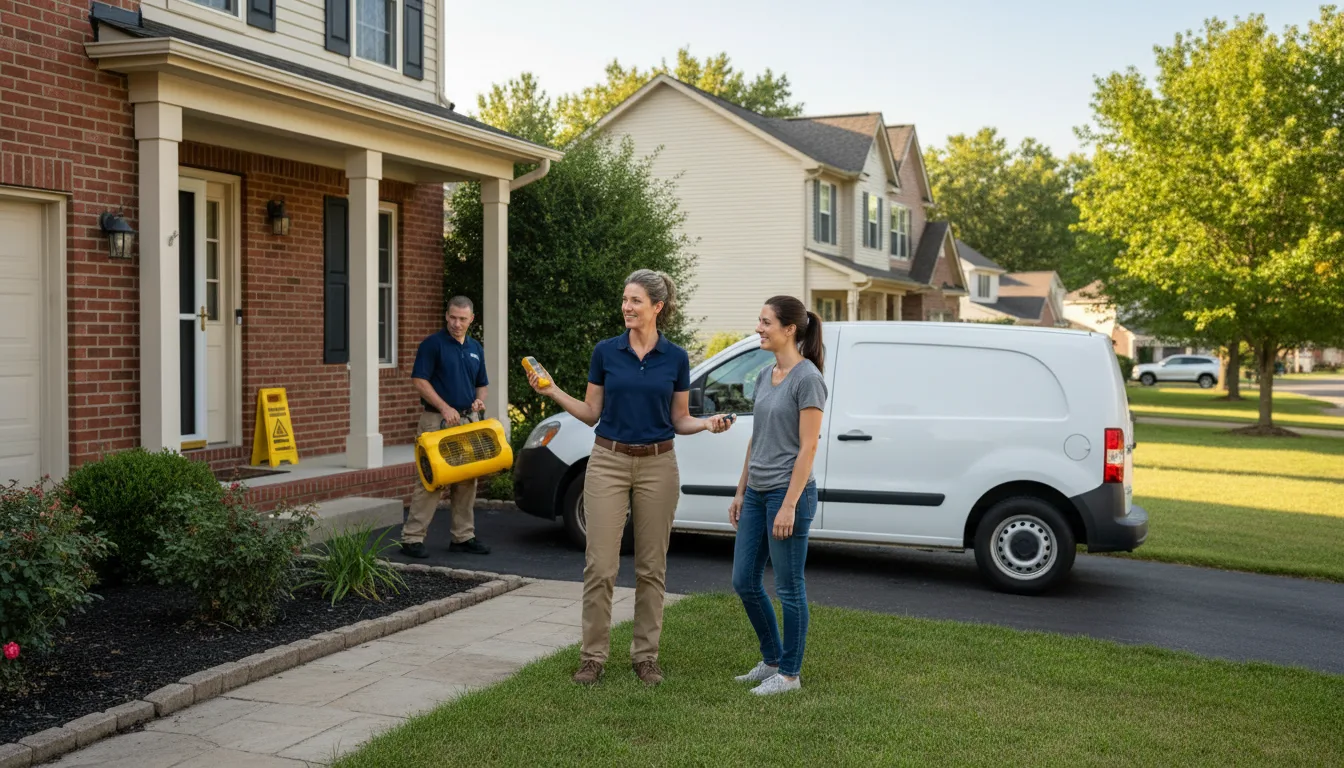 Water restoration image for Water Damage & Restoration Services in Gambier, OH
